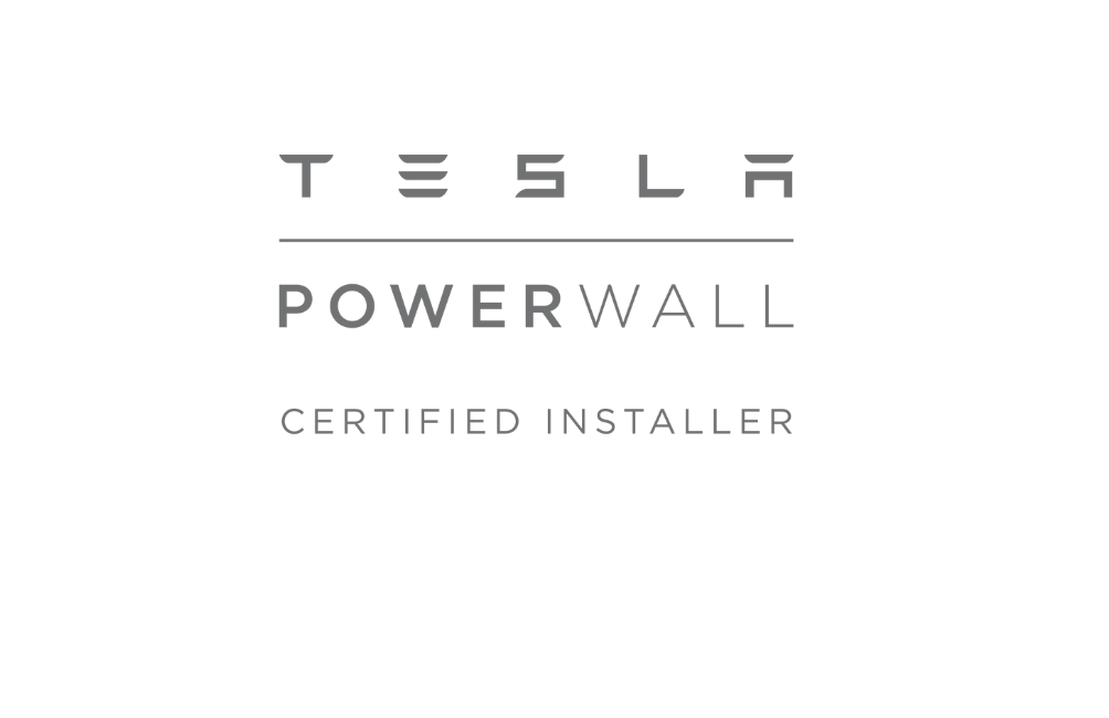 Tesla Powerwall logo – premium home battery storage installed by GreenGenUK in Cornwall and Devon